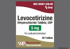White Oval 1 36 And S G - Levocetirizine 5mg Tablet