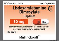 Orange And White M 5113 30Mg - Lisdexamfetamine Dimesylate 30mg Capsule