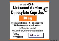 Orange And White Lannett 4663 - Lisdexamfetamine Dimesylate 30mg Capsule