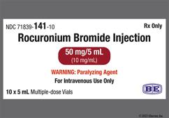 yellow-orange - Rocuronium Bromide 50mg / 5mL Solution for Injection