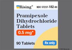 White Oval Y 43 - Pramipexole Dihydrochloride 0.5mg Tablet
