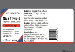 Niva Thyroid Coupon - Niva Thyroid 60mg tablet