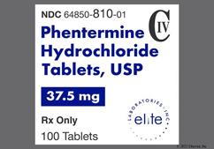 Phentermine hcl capsules usp 37.5 mg