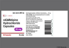 Blue And White A41 - Nicardipine Hydrochloride 20mg Capsule