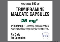 Blue And Yellow A-293 A-293 - Trimipramine Maleate 25mg Capsule