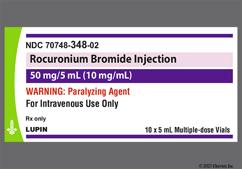 yellow-orange - Rocuronium Bromide 50mg / 5mL Solution for Injection