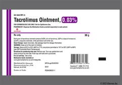 Tacrolimus Coupon - Tacrolimus 30g of 0.03% tube of ointment