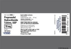 Orange Round V And 54 82 - Propranolol Hydrochloride 10mg Tablet