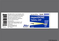 White Round Hh And 223 - Risperidone 1mg Tablet