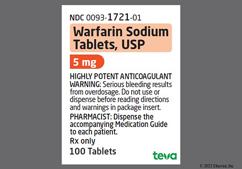 Peach Oblong Tv 5 And 1721 - Warfarin Sodium 5mg Tablet