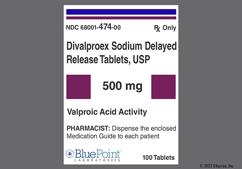 Red-Pink Oblong Ul 500 - Divalproex Sodium 500mg Delayed-Release Tablet