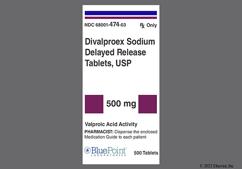 Red-Pink Oblong Ul 500 - Divalproex Sodium 500mg Delayed-Release Tablet