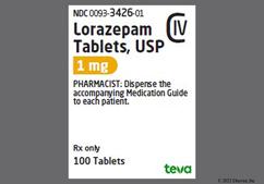 White Round Tv 1 And 1 R - Lorazepam 1mg Tablet