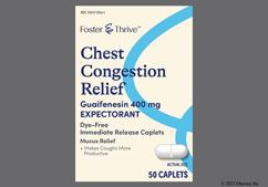 White Oblong Ph 063 - Foster & Thrive Chest Congestion Relief 400mg Caplet