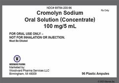 colorless - Cromolyn Sodium 100mg / 5mL Solution