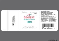 Green Oval V75 - GEMTESA 75mg Tablet