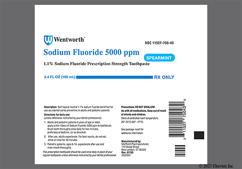 blue - Sodium Fluoride 5000 ppm 1.1% Toothpaste (Spearmint)