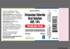 orange - Potassium Chloride 10% Solution
