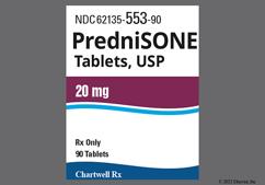White Round Ce 127 - Prednisone 20mg Tablet