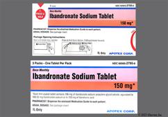 White Oval Apo And Iba150 - Ibandronate Sodium 150mg Tablet