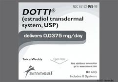 Dotti Coupon - Dotti 8 twice-weekly patches of 0.0375mg / day carton
