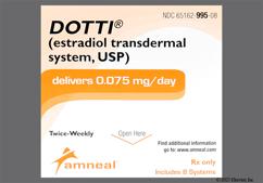 Dotti Coupon - Dotti 8 twice-weekly patches of 0.075mg / day carton