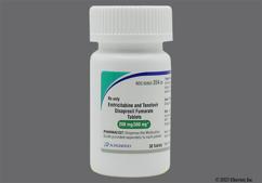 White Oblong I And 37 - Emtricitabine / Tenofovir Disoproxil Fumarate 200mg-300mg Tablet