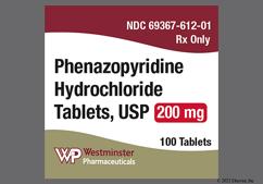 Brown Round 612 - Phenazopyridine Hydrochloride 200mg Tablet