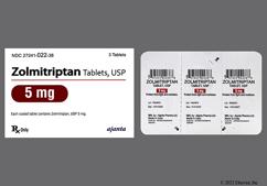 Zolmitriptan Coupon - Zolmitriptan 3 tablets of 5mg dose pack