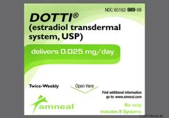 Dotti Coupon - Dotti 8 twice-weekly patches of 0.025mg / day carton