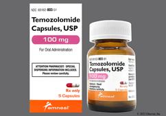 White And Pink Amneal 803 - Temozolomide 100mg Capsule
