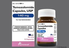 White And Blue Amneal 804 - Temozolomide 140mg Capsule