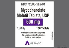 Purple Oblong C4 - Mycophenolate Mofetil 500mg Tablet