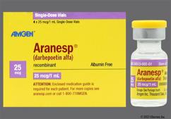 Aranesp Coupon - Aranesp 4 vials of 25mcg/ml carton