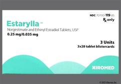 Estarylla Coupon - Estarylla 28 tablets of 0.25mg/0.035mg package