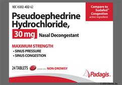 Pseudoephedrine Coupon - Pseudoephedrine 30mg tablet