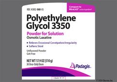 Polyethylene Glycol 3350 Non-Prescription Coupon - Polyethylene Glycol 3350 Non-Prescription 30 doses of 17g/dose bottle of powder