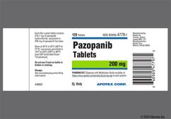 Gray Oblong P200 And Apo - Pazopanib 200mg Tablet