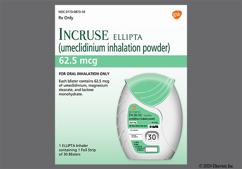 Incruse Ellipta Coupon - Incruse Ellipta 30 blisters of 62.5mcg inhaler