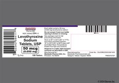 White Round M57 - Levothyroxine Sodium 50mcg Tablet