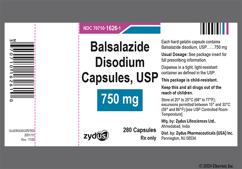 White And Yellow 1626 - Balsalazide Disodium 750mg Capsule