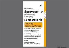 Spravato Coupon - Spravato two 28mg nasal sprays of 56mg carton