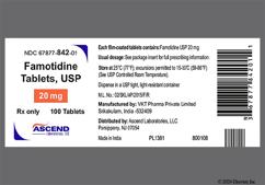 White Round 15 And V - Famotidine 20mg Tablet