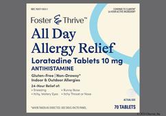 White Round 439 - Foster & Thrive All Day Allergy Relief 24 Hour Relief 10mg Tablet