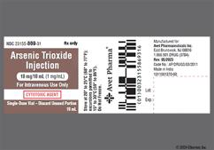 colorless - Arsenic Trioxide 10mg / 10mL Solution for Injection