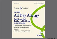White Oval C - Foster & Thrive All Day Allergy 24 Hour 10mg Tablet