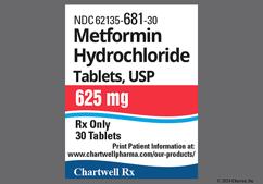 White Oval Ce 64 - Metformin Hydrochloride 625mg Tablet