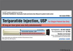 colorless - Teriparatide Prefilled Pen 20mcg / dose Solution for Injection