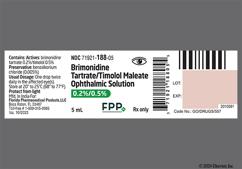 green-yellow - Brimonidine Tartrate / Timolol Maleate 0.2%-0.5% Ophthalmic Solution