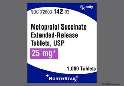 White Oval M 1 - Metoprolol Succinate 25mg Extended-Release Tablet